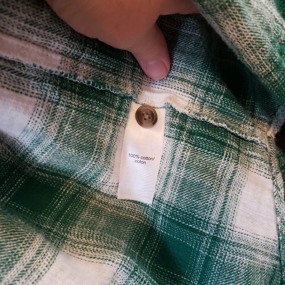 Maurices Green & White Flannel - Picture 4 of 5